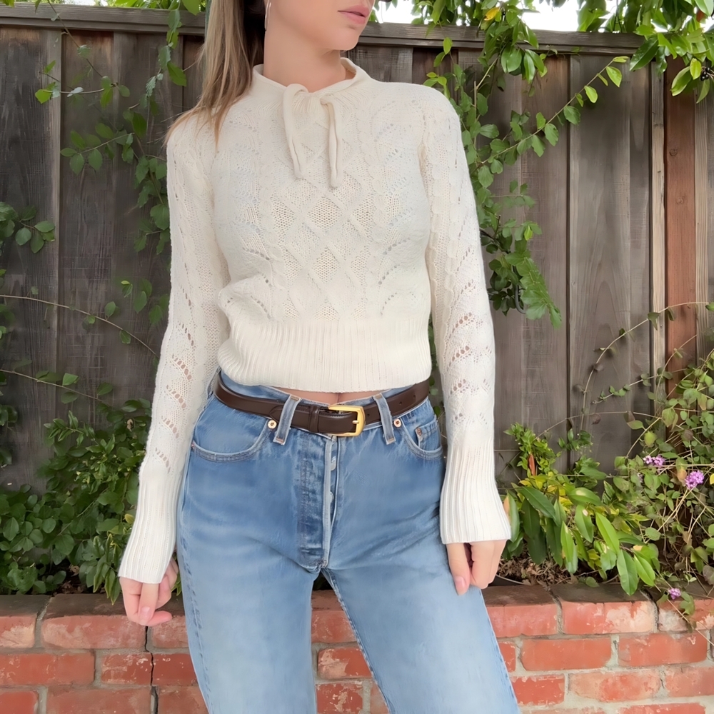 Elegant Cream Sweater for Women